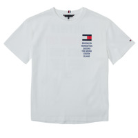 Abbigliamento Bambino T-shirt maniche corte Tommy Hilfiger KB0KB07599-YBR Bianco