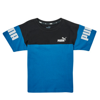 Abbigliamento Bambino T-shirt maniche corte Puma PUMPA POWER COLORBLOCK TEE Blu / Nero