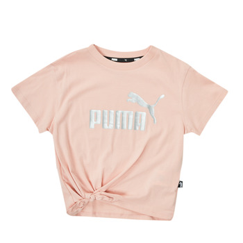 Abbigliamento Bambina T-shirt maniche corte Puma ESS KNOTTED TEE Rosa