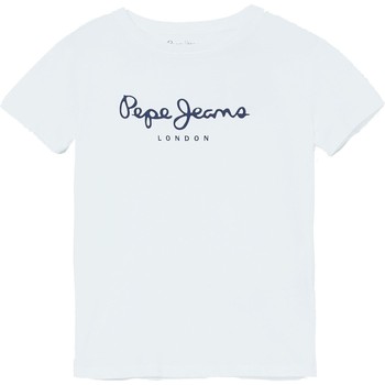 Abbigliamento Bambino T-shirt maniche corte Pepe jeans ART Bianco