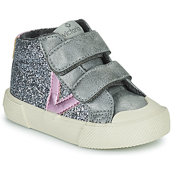 Visita lo Store di victoriavictoria 1260115-KIDS Sneaker Utopia Pelle con Glitter sul Tallone con Plateau Bambina 
