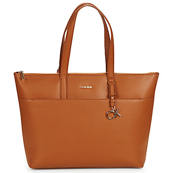 Borse Donna Tote bag / Borsa shopping Calvin Klein Jeans CK MUST SHOPPER LG W/SLIP PKT Cognac