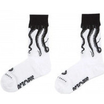 Biancheria Intima Calzini Octopus Calze Socks Original - White/Black Bianco