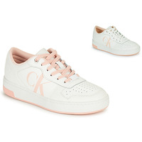 Scarpe Donna Sneakers basse Calvin Klein Jeans CUPSOLE LACEUP BASKET LOW LTH Bianco / Rosa