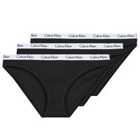 Biancheria Intima Donna Culotte e slip Calvin Klein Jeans CAROUSEL BIKINI X3 Nero / Nero / Nero
