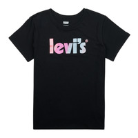 Abbigliamento Bambina T-shirt maniche corte Levi's SS POSTER LOGO TEE Nero