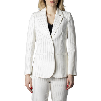 Abbigliamento Donna Giacche / Blazer Sandro Ferrone S18XBBSISTEMA Bianco