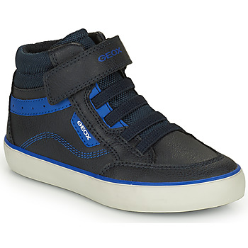 Scarpe Bambino Sneakers alte Geox J GISLI BOY Nero / Blu