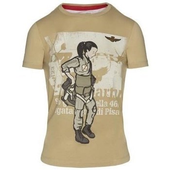 Abbigliamento Donna T-shirt maniche corte Aeronautica Militare TS1973DJ35957447 Beige