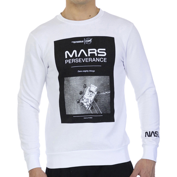 Abbigliamento Uomo Felpe Nasa MARS03S-WHITE Bianco