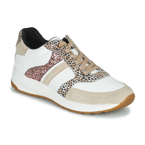 Scarpe Donna Sneakers basse Geox D AIRELL Bianco / Beige