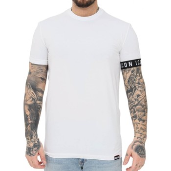 Abbigliamento Uomo T-shirt & Polo Dsquared Round Neck T-Shirt White Bianco