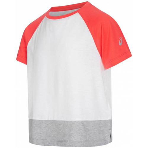Abbigliamento Bambina T-shirt & Polo Asics 2034A090-100 Bianco