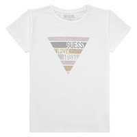 Abbigliamento Bambina T-shirt maniche corte Guess J2YI08-K6YW1-G011 Bianco