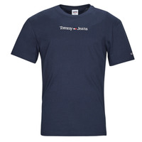 Abbigliamento Uomo T-shirt maniche corte Tommy Jeans TJM CLASSIC LINEAR LOGO TEE Marine