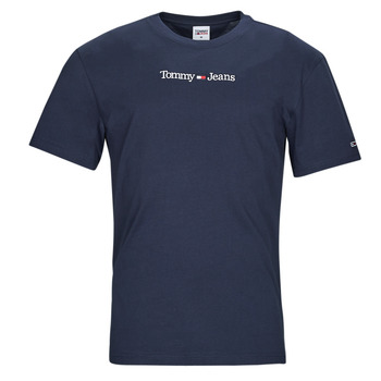 Abbigliamento Uomo T-shirt maniche corte Tommy Jeans TJM CLASSIC LINEAR LOGO TEE Marine