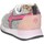 Scarpe Bambina Sneakers basse W6yz KIS-J Sneakers Bambina GLITTER ARGENTO FUXIA Multicolore