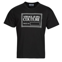 Abbigliamento Uomo T-shirt maniche corte Versace Jeans Couture 73GAHT11-899 Nero / Bianco
