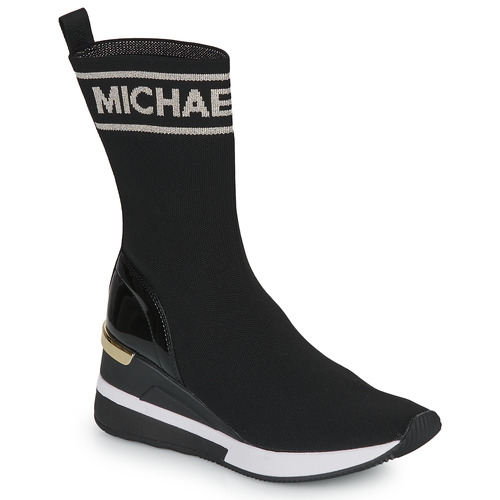 Scarpe Donna Sneakers alte MICHAEL Michael Kors SKYLER TALL BOOTIE Nero / Oro