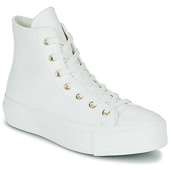 Scarpe Donna Sneakers alte Converse Chuck Taylor All Star Lift Mono White Bianco