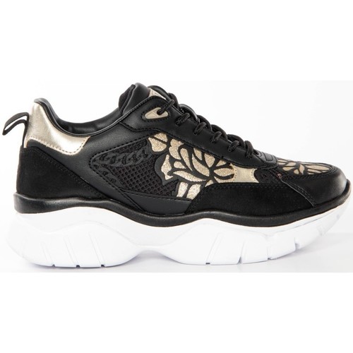 Scarpe Donna Sneakers basse Guess Chunky gold floral Nero
