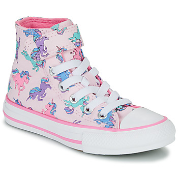 Scarpe Bambina Sneakers alte Converse Chuck Taylor All Star 1V Unicorns Hi Rosa / Multicolore