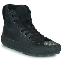 Scarpe Unisex bambino Sneakers alte Converse Chuck Taylor All Star Berkshire Boot Leather Hi Nero