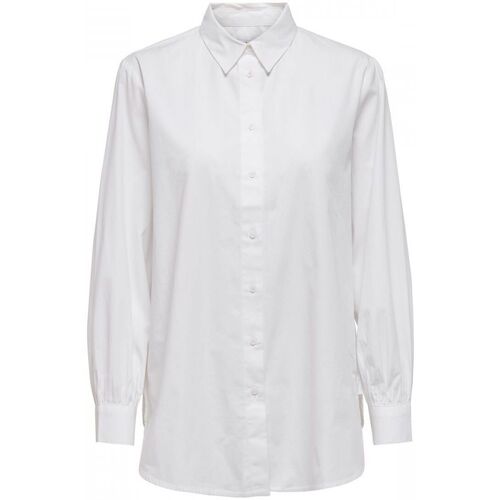 Abbigliamento Donna Camicie Only 15227677 NORA-WHITE Bianco