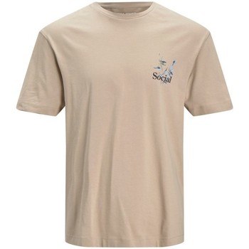 Abbigliamento Bambino T-shirt & Polo Jack & Jones 12206311 FLOWS-FUNGI Beige