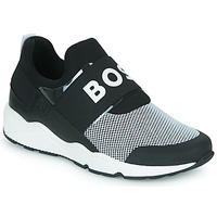 Scarpe Bambino Sneakers basse BOSS J29296 Nero / Bianco