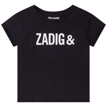 Abbigliamento Bambina T-shirt maniche corte Zadig & Voltaire X15369-09B Nero