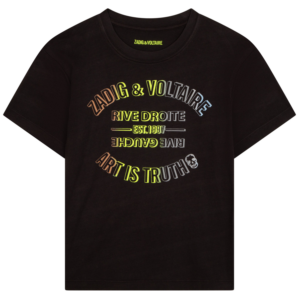 Abbigliamento Bambino T-shirt maniche corte Zadig & Voltaire X25332-09B Nero