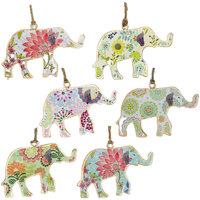 Orologi & Gioielli Ciondoli Signes Grimalt Elefante 6 Unità Multicolore