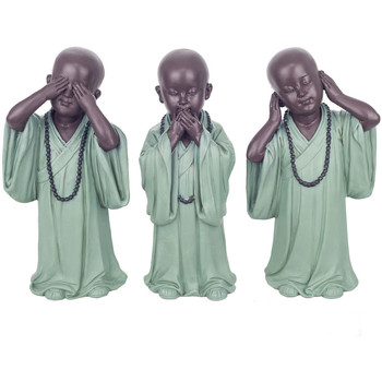 Casa Statuette e figurine Signes Grimalt La Figura Monk Non Vede-Hey-Parla 3 Unità Verde