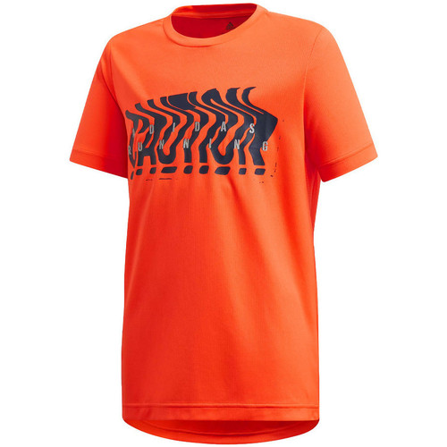 Abbigliamento Bambino T-shirt & Polo adidas Originals FM1703 Arancio