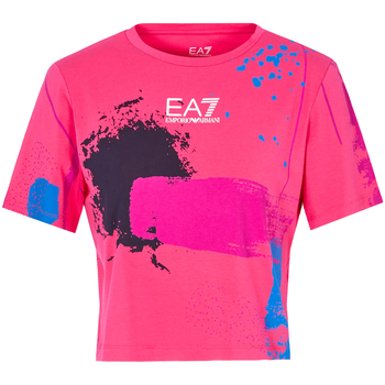 Abbigliamento Donna T-shirt maniche corte Ea7 Emporio Armani 3LTT24 TJDZZ Rosa