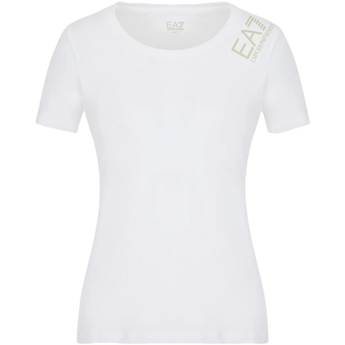Abbigliamento Donna T-shirt & Polo Ea7 Emporio Armani 3LTT06 TJCRZ Bianco