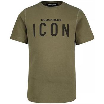 Abbigliamento Bambino T-shirt & Polo Dsquared . Verde Militare