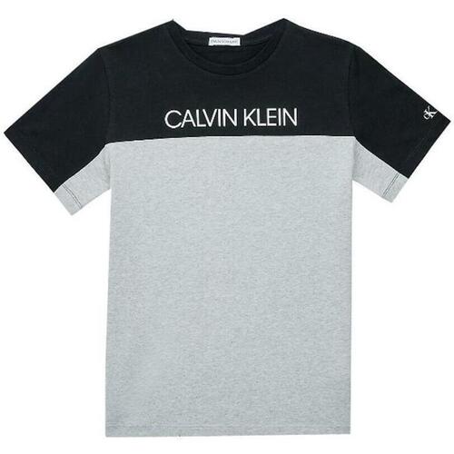 Abbigliamento Bambino T-shirt & Polo Calvin Klein Jeans ./NERO Grigio