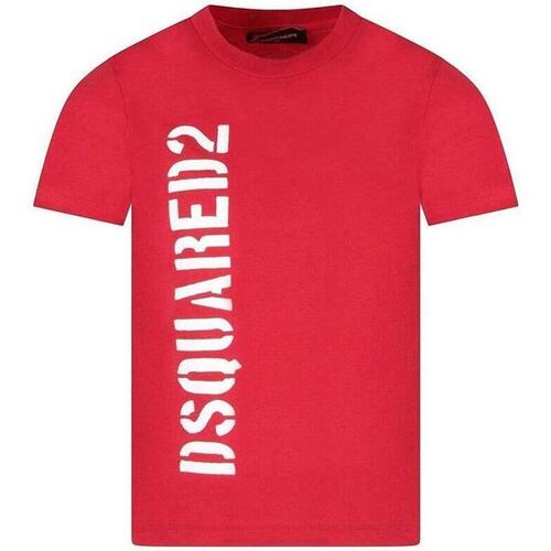 Abbigliamento Bambino T-shirt & Polo Dsquared . Rosso
