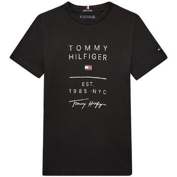 Abbigliamento Bambino T-shirt & Polo Tommy Hilfiger . Nero