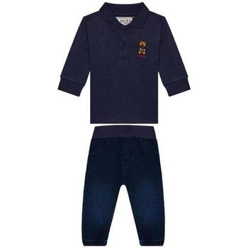 Abbigliamento Bambina Tuta jumpsuit / Salopette Guess COMPLETO. Blu