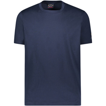 Abbigliamento Uomo T-shirt & Polo Paul & Shark T-shirt in cotone con dettaglio Blu