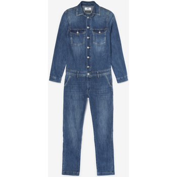 Abbigliamento Donna Tuta jumpsuit / Salopette Le Temps des Cerises Tuta skinny in jeans SENA Blu