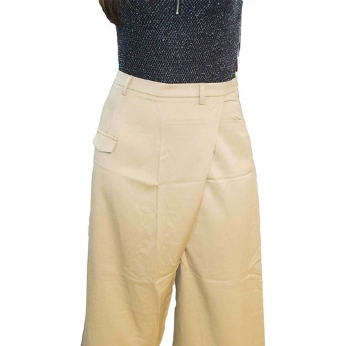 Abbigliamento Donna Pantaloni Osley Pantagonna culotte camel taglio trasversale abbottonatura glam Multicolore