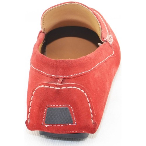 Scarpe Uomo Mocassini Malu Shoes mocassino car shoes uomo rosso comfort man casual made in italy Rosso