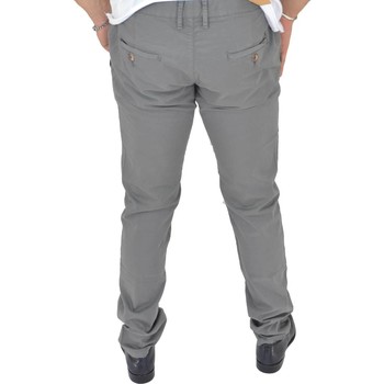 Abbigliamento Uomo Pantaloni Malu Shoes Pantaloni grigio cotone, Skinny Fit con tasca americana . Chius GRIGIO