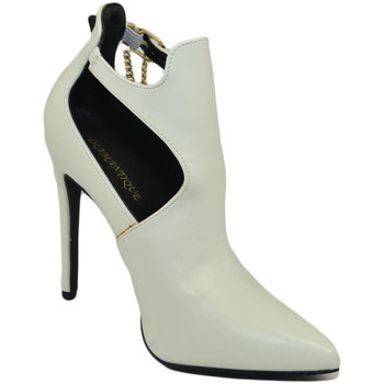 Scarpe Donna Tronchetti Malu Shoes Scarpe donna tronchetto bianco a punta con il tacco a spillo e Bianco