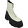 Scarpe Donna Stivaletti Malu Shoes Stivaletti donna platform zip frontale boots combat bianco nero Bianco