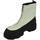 Scarpe Donna Stivaletti Malu Shoes Stivaletti donna platform zip frontale boots combat bianco nero Bianco